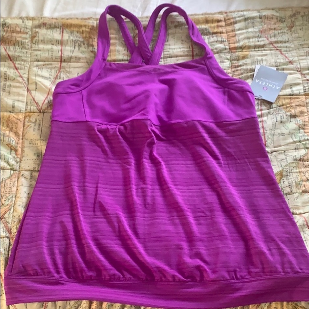 NWT Athleta purple workout tank size 1X